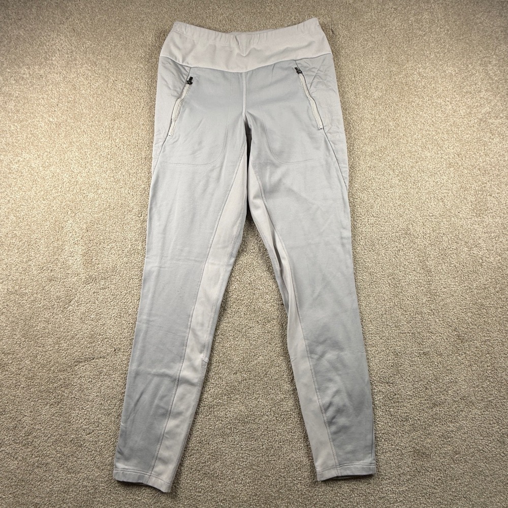 Athleta Peak Hybrid Fleece Tight Gray Leggings Small Petite 2168